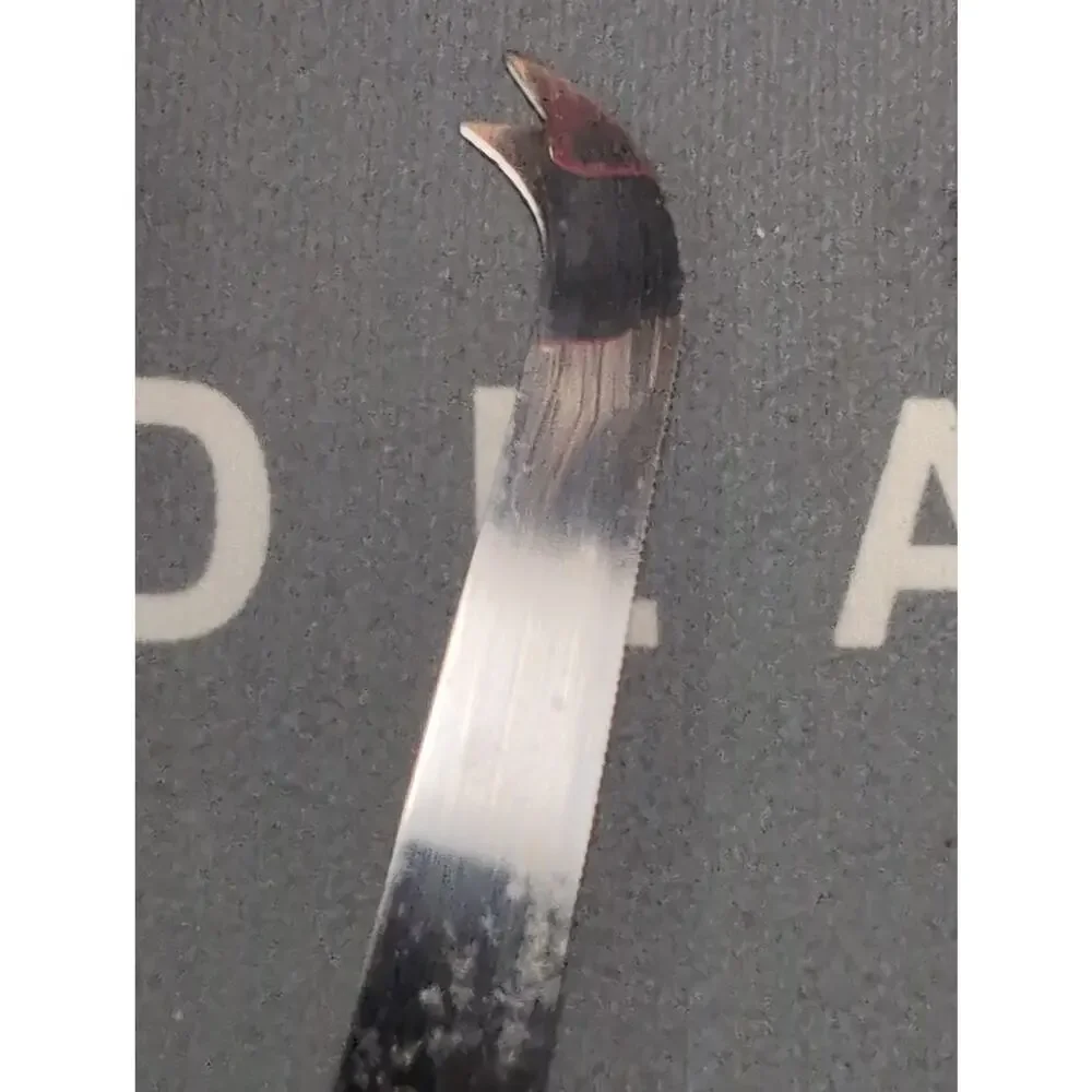 Vintage Viners Sheffield England Stag Handle Cheese Knife Forked Stainless